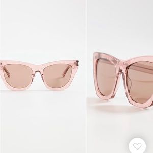 Saint Laurent Kate Sunglasses Pink with brown lens, never worn